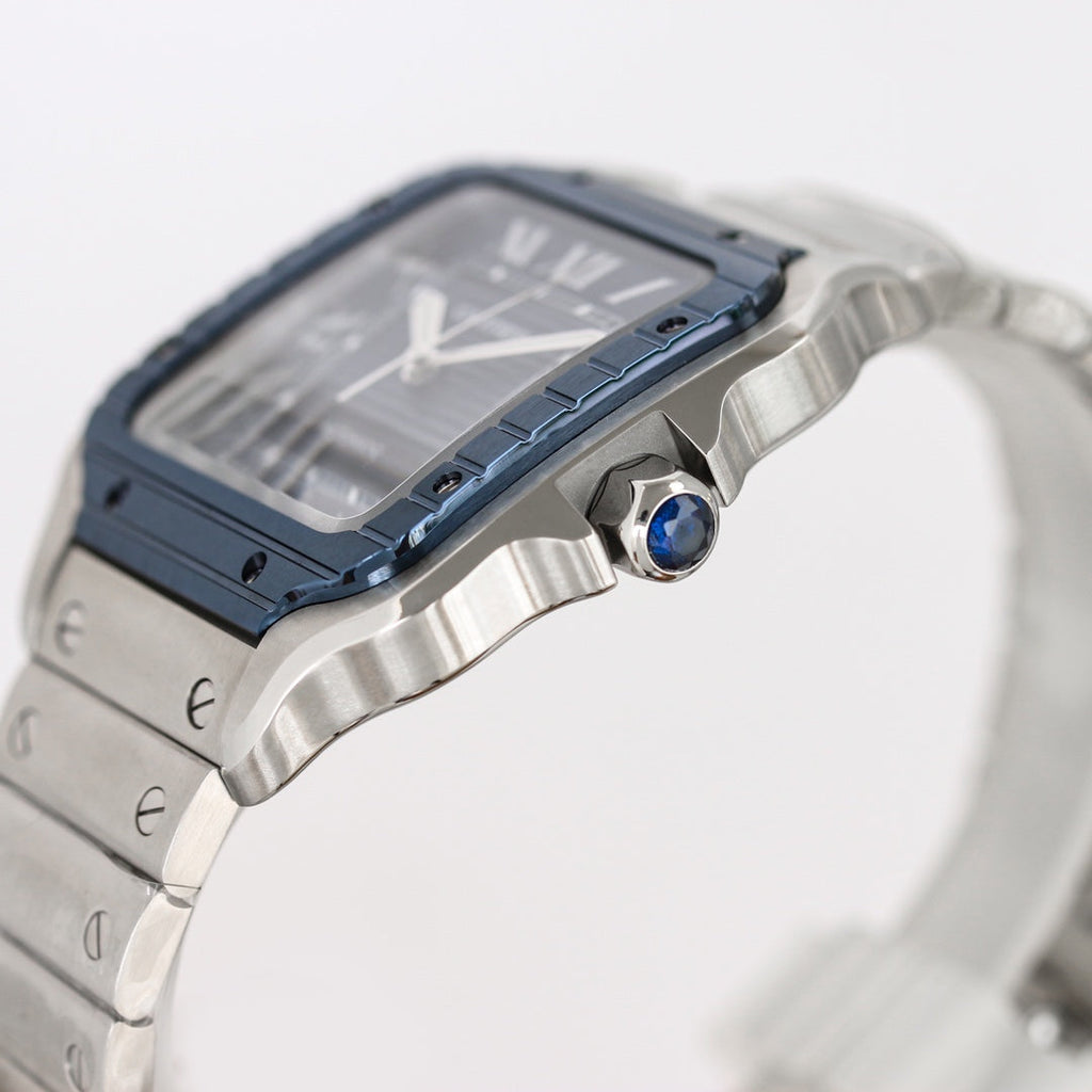 CARTIER SANTOS 40MM CUSTOM DARK BLUE DIAL