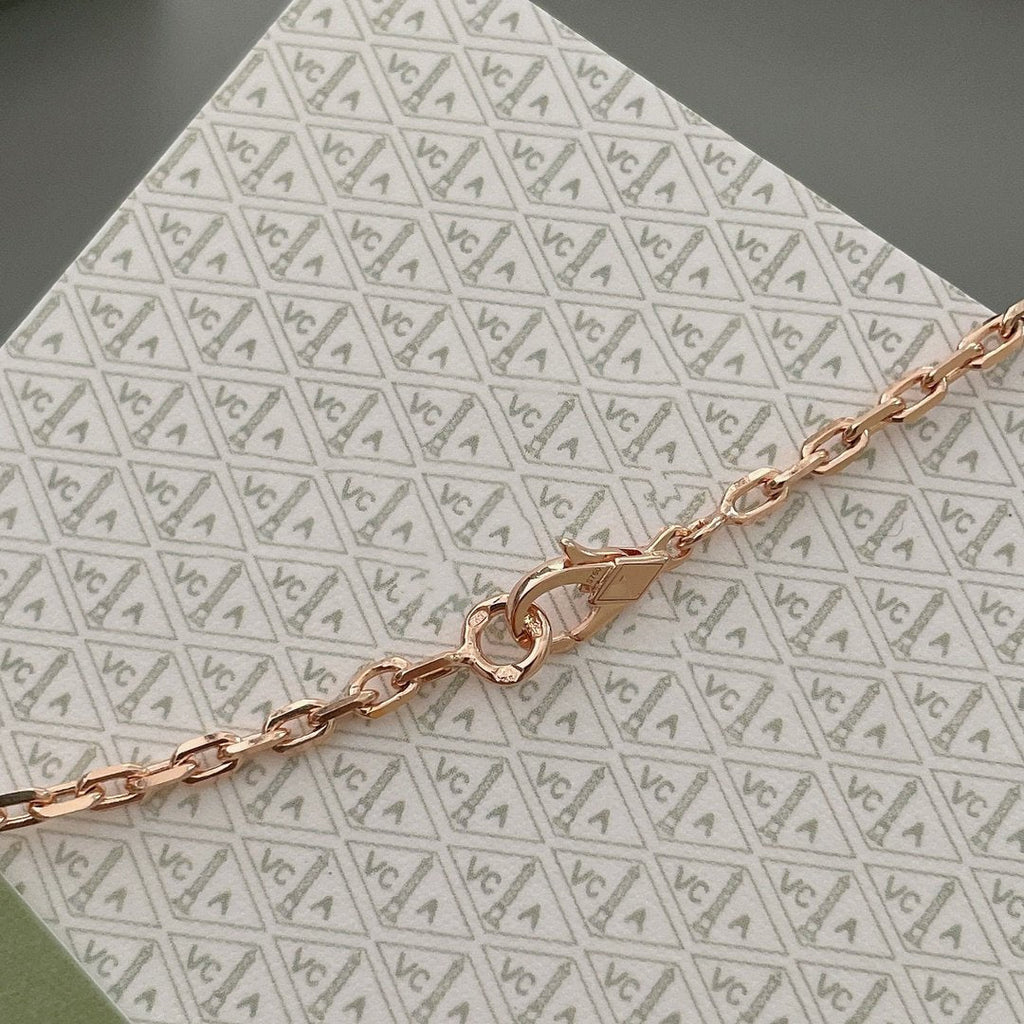 VCA LUCKY SPRING 15 MOTIFS ROSE GOLD NECKLACE