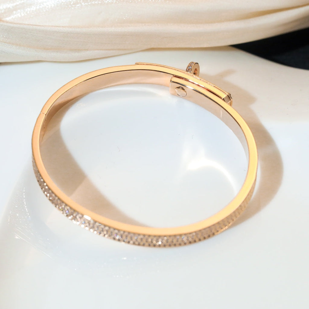 HERMES KELLY BRACELET DIAMOND PAVED