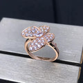 VCA BUTTERFLY PINK GOLD DIAMOND RING