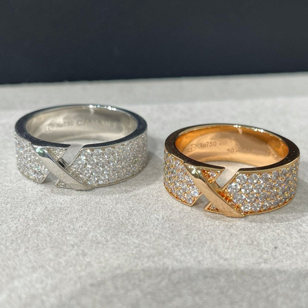 CHAUMET LIENS EVIDENCE DIAMOND PAVED RING
