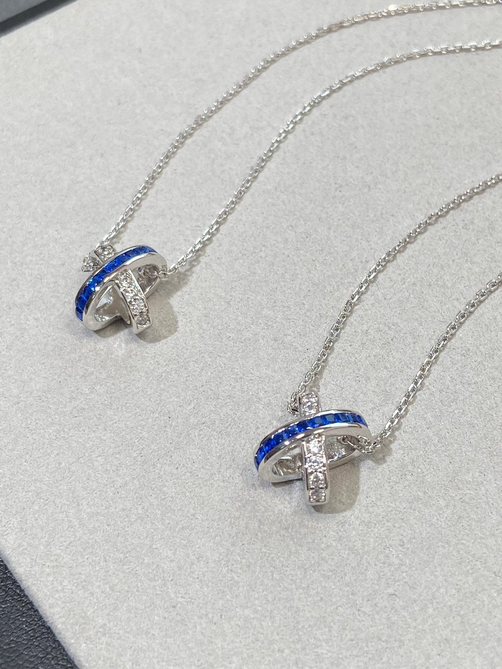 CHAUMET LIENS DIAMOND SILVER NECKLACE