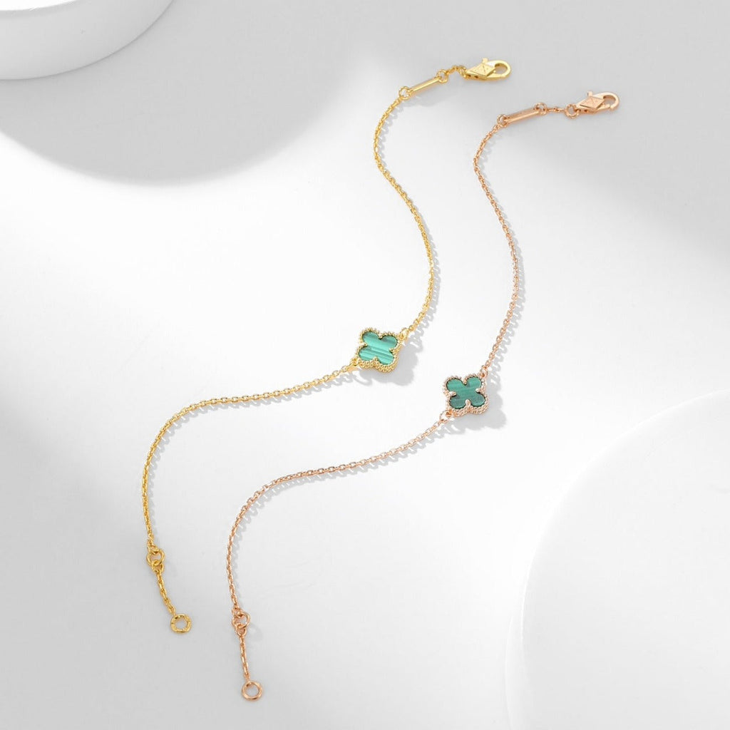 VCA CLOVER BRACELET MALACHITE 1 MOTIF