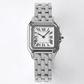 CARTIER PANTHERE 27MM SILVER CASE WHITE DIAL