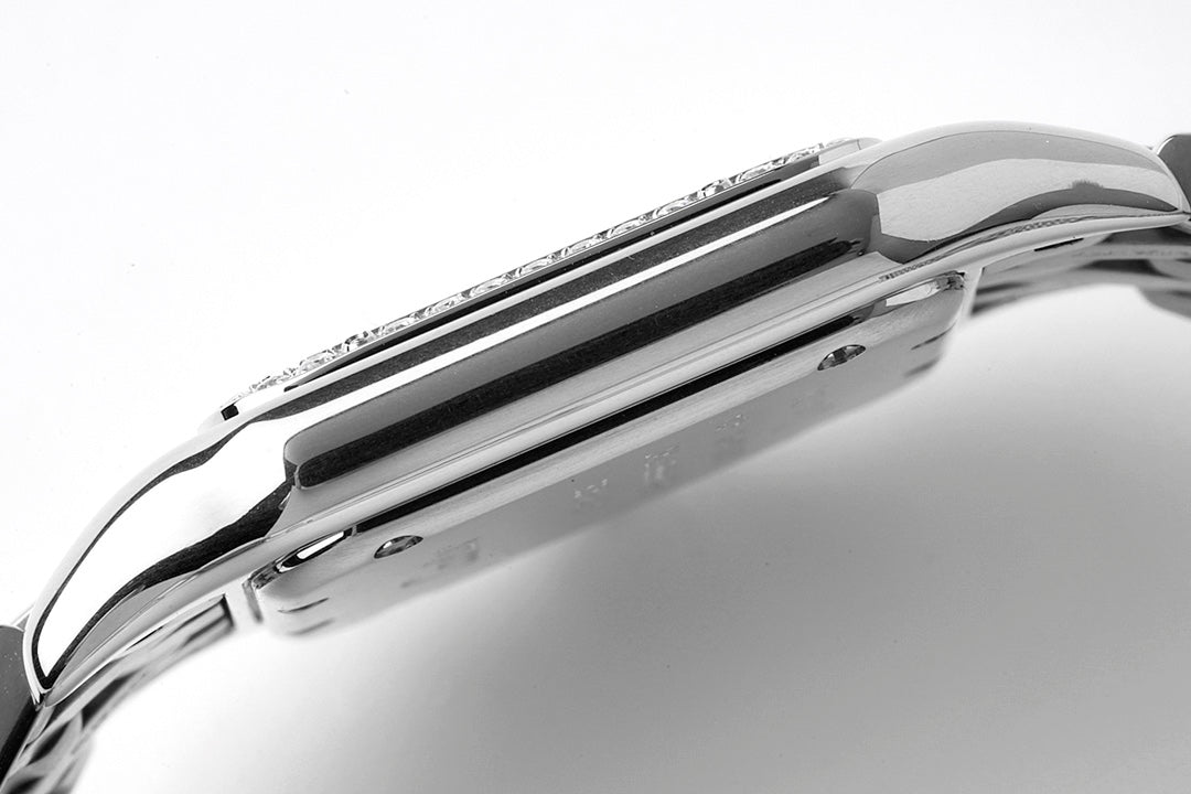 CARTIER PANTHERE 27MM SILVER CASE WHITE DIAL