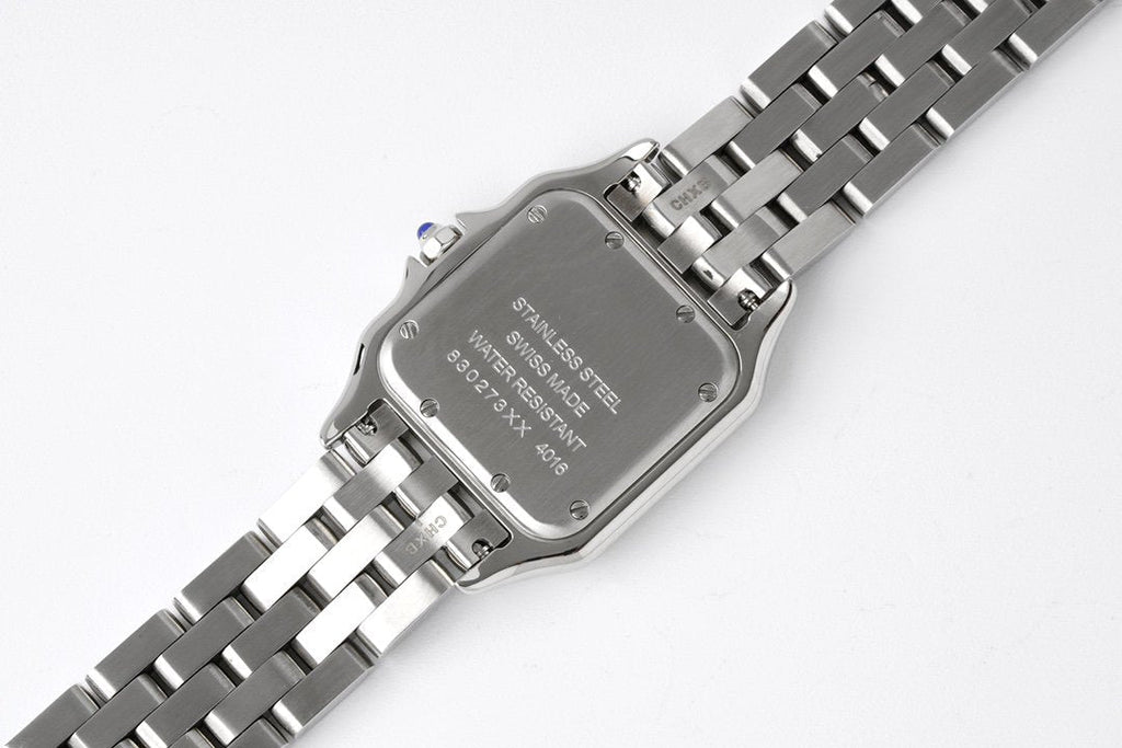 CARTIER PANTHERE 27MM SILVER CASE WHITE DIAL