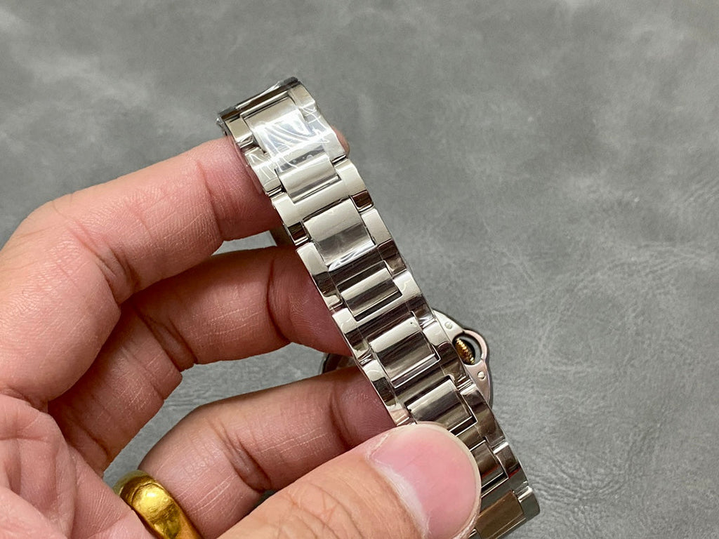 CARTIER BALLON BLEU 33MM PINK GOLD STEEL