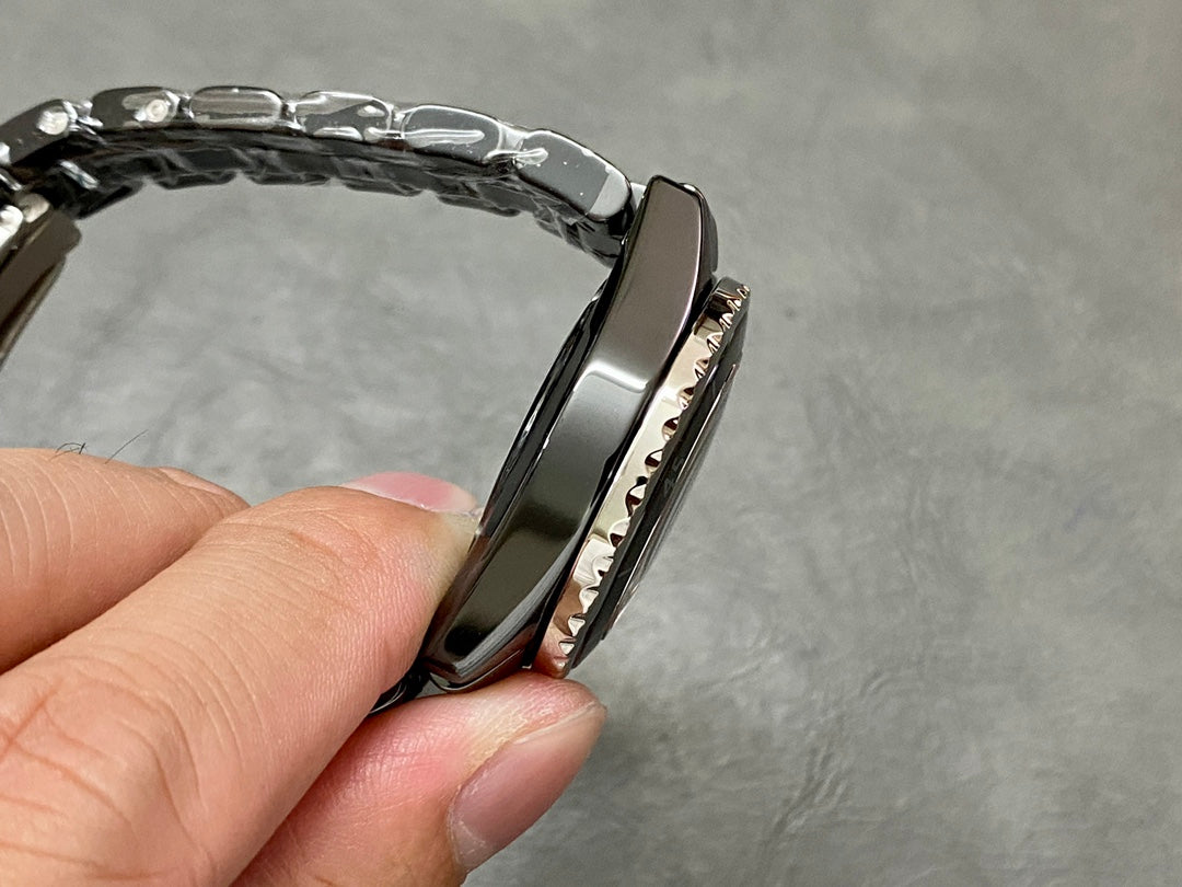 CHANEL J12 Automatic Black Ceramic White Numerals Black Dial