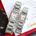 CARTIER TANK MUST SMALL STEEL WHITE DIAL