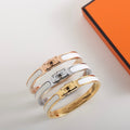 HERMES HM KELLY WHITE BRACELET