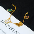 VCA LUCKY SPRING 5 MOTIF GOLD BRACELET