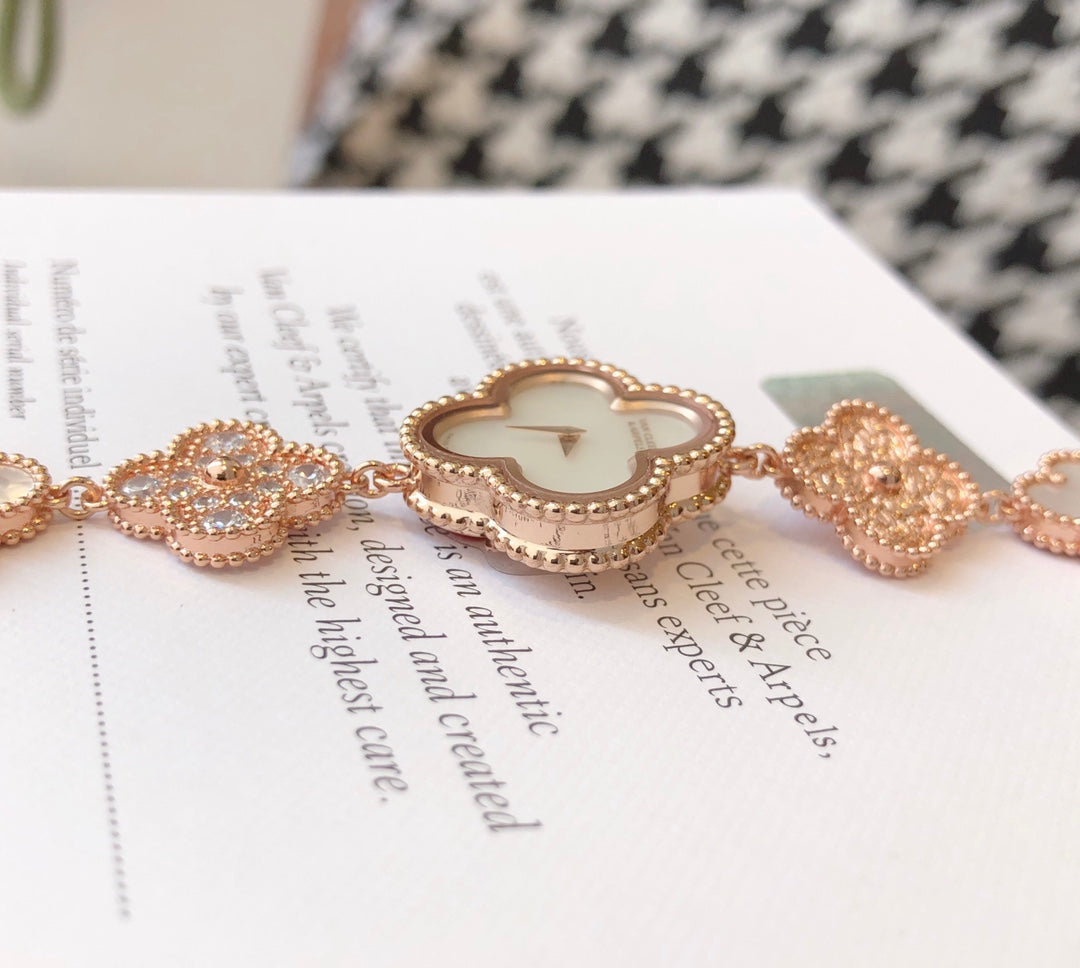 VAN CLEEF & ARPELS SWEET ALHAMBRA PINK GOLD MOP