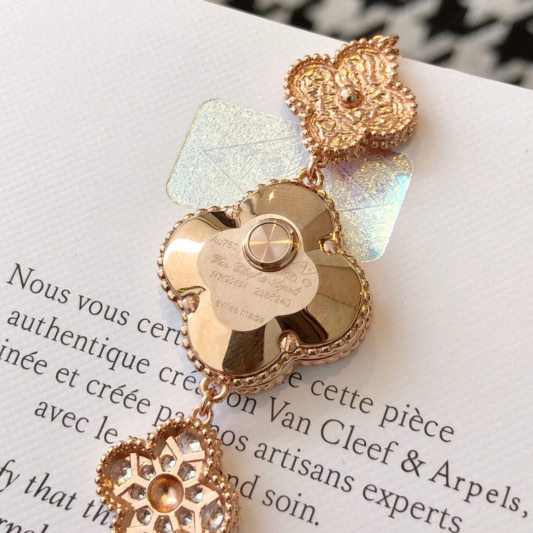VAN CLEEF & ARPELS SWEET ALHAMBRA PINK GOLD MOP