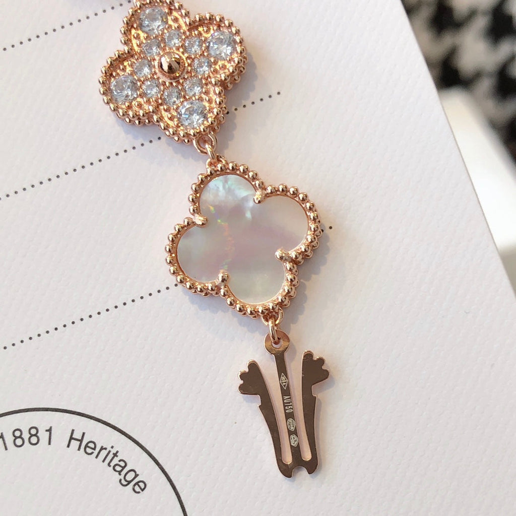 VAN CLEEF & ARPELS SWEET ALHAMBRA PINK GOLD MOP