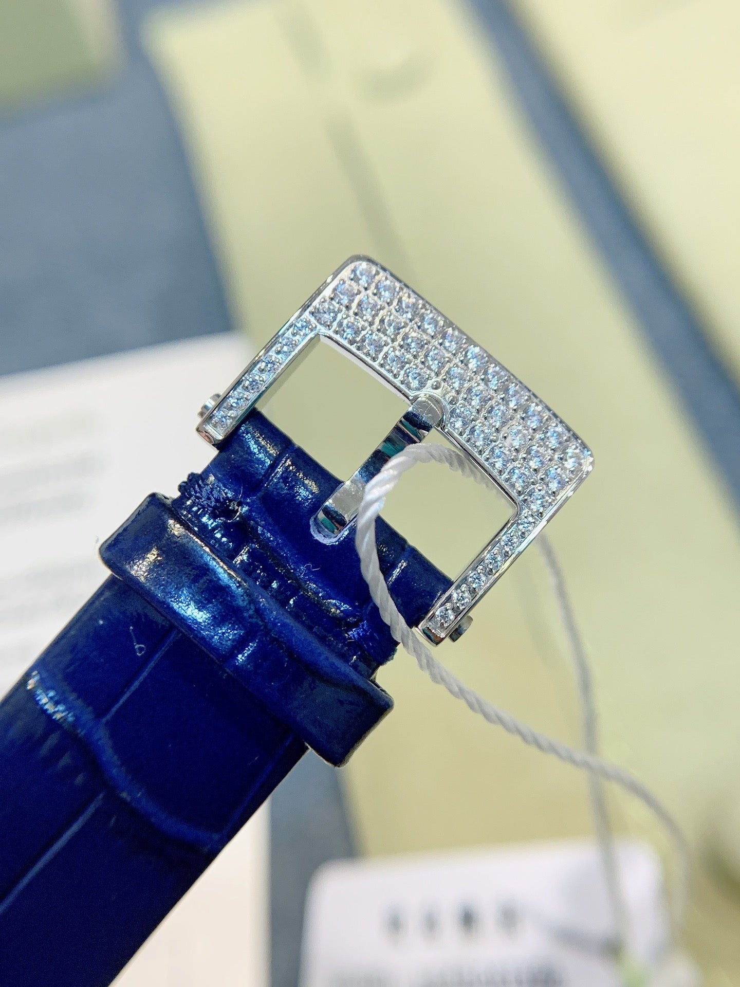 VAN CLEEF & ARPELS LADY ARPELS LOVER BRIDGE BLUE CROCODILE