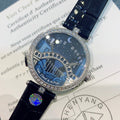 VAN CLEEF & ARPELS LADY ARPELS LOVER BRIDGE BLACK CROCODILE