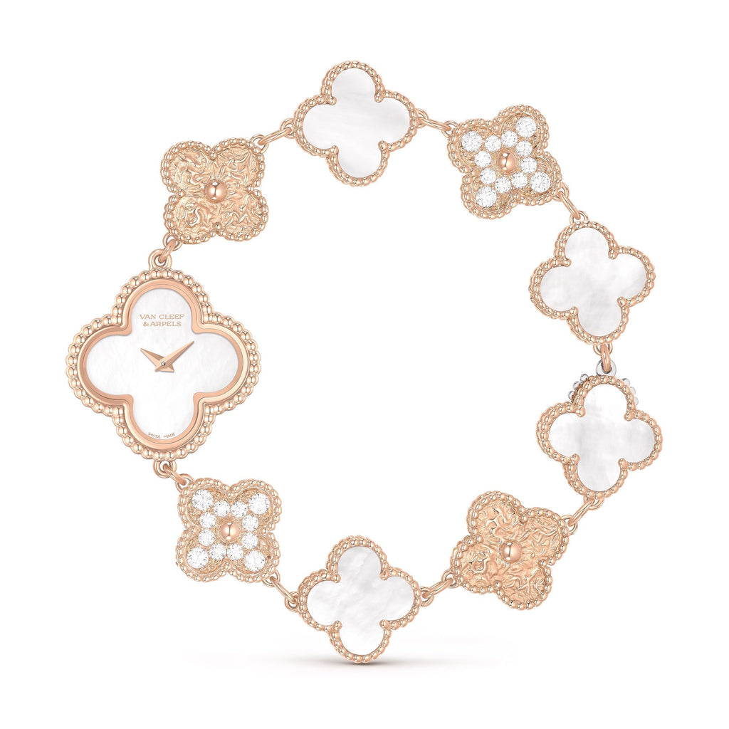 VAN CLEEF & ARPELS SWEET ALHAMBRA PINK GOLD MOP