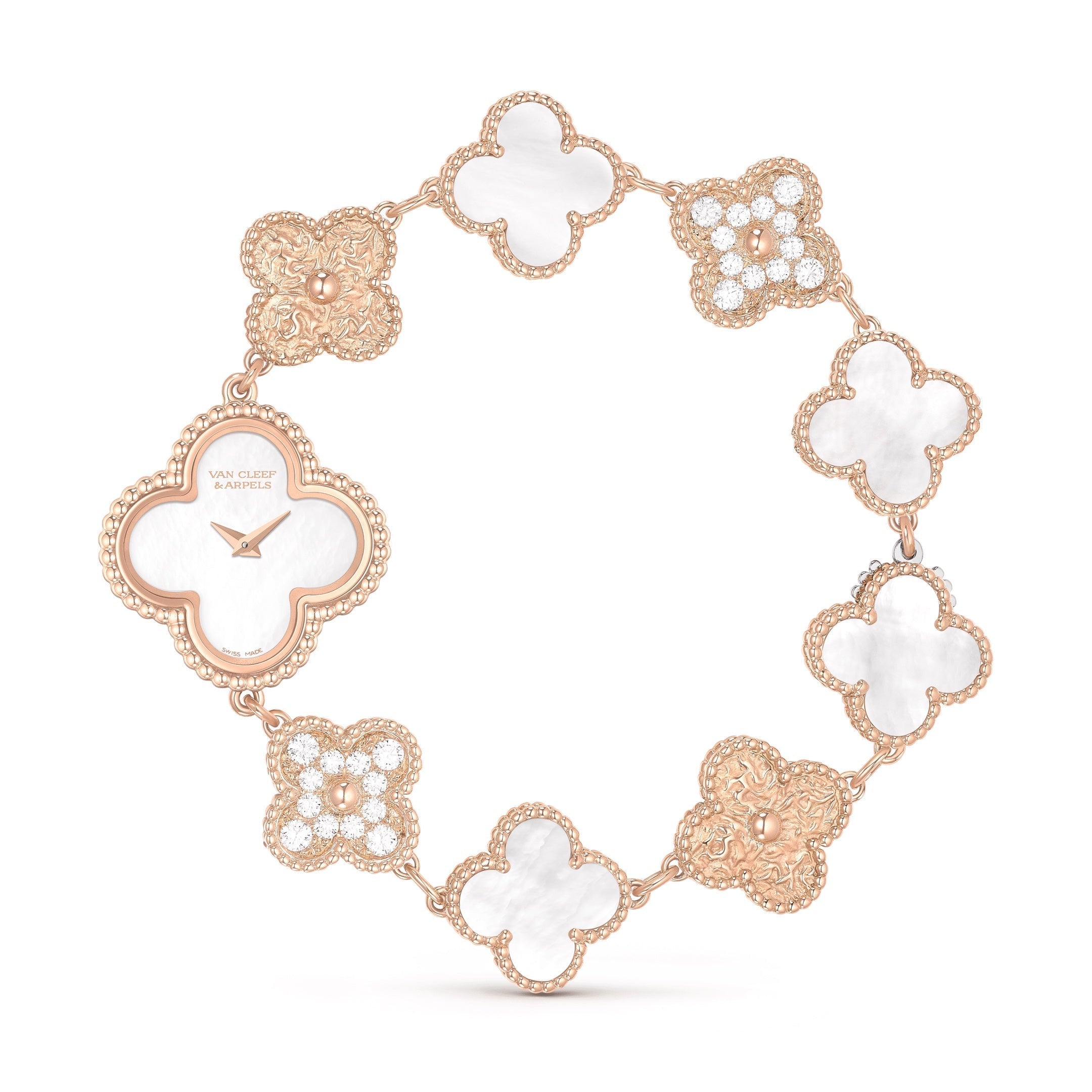 VAN CLEEF & ARPELS SWEET ALHAMBRA PINK GOLD MOP