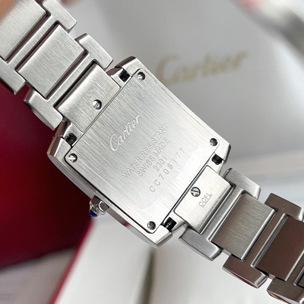 CARTIER TANK FRANCAISE STEEL WHITE DIAL