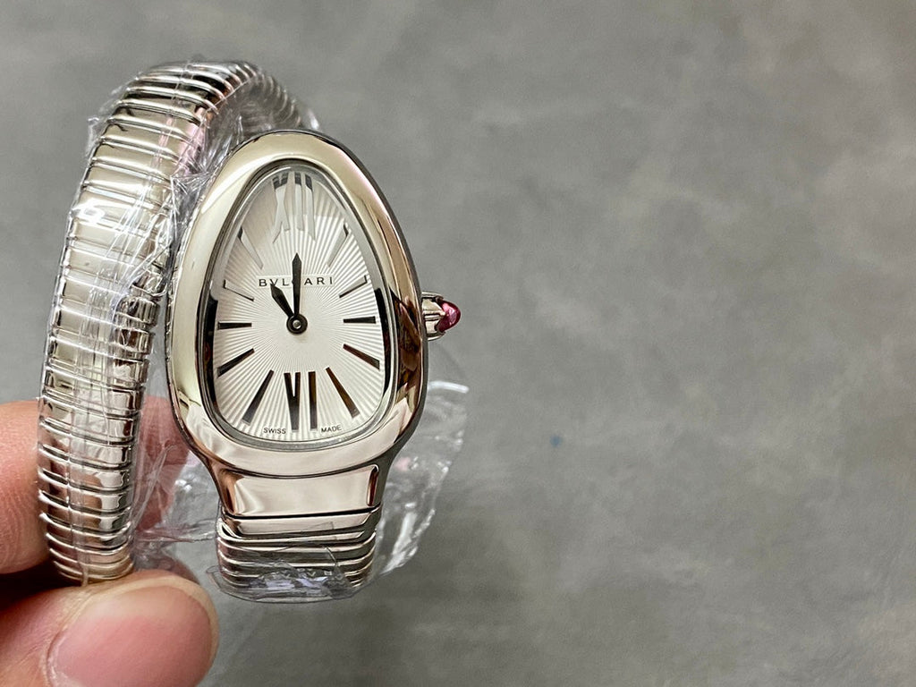 BVLGARI SERPENTI SPIGA SILVER GREY DIAL