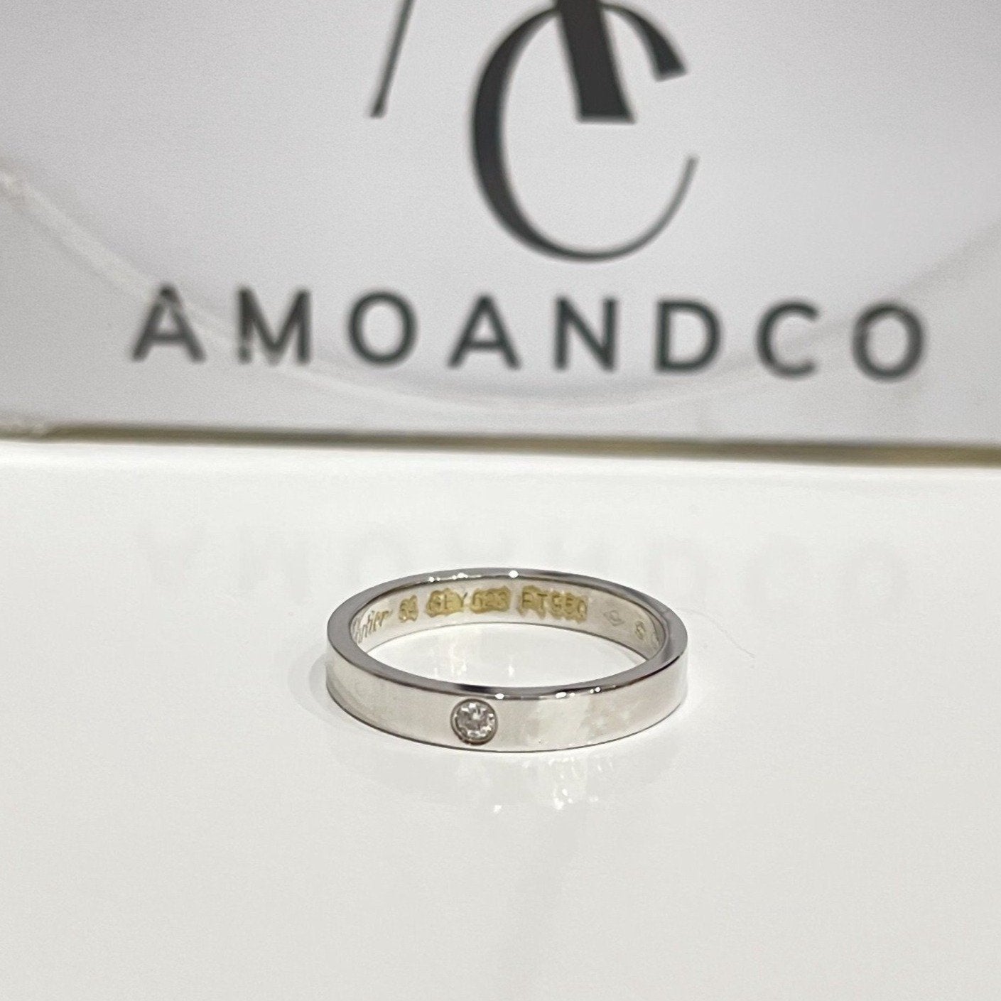 CARTIER LOVE RING 4MM 1 DIAMOND