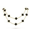 VCA CLOVER 20 MOTIFS ONYX NECKLACE