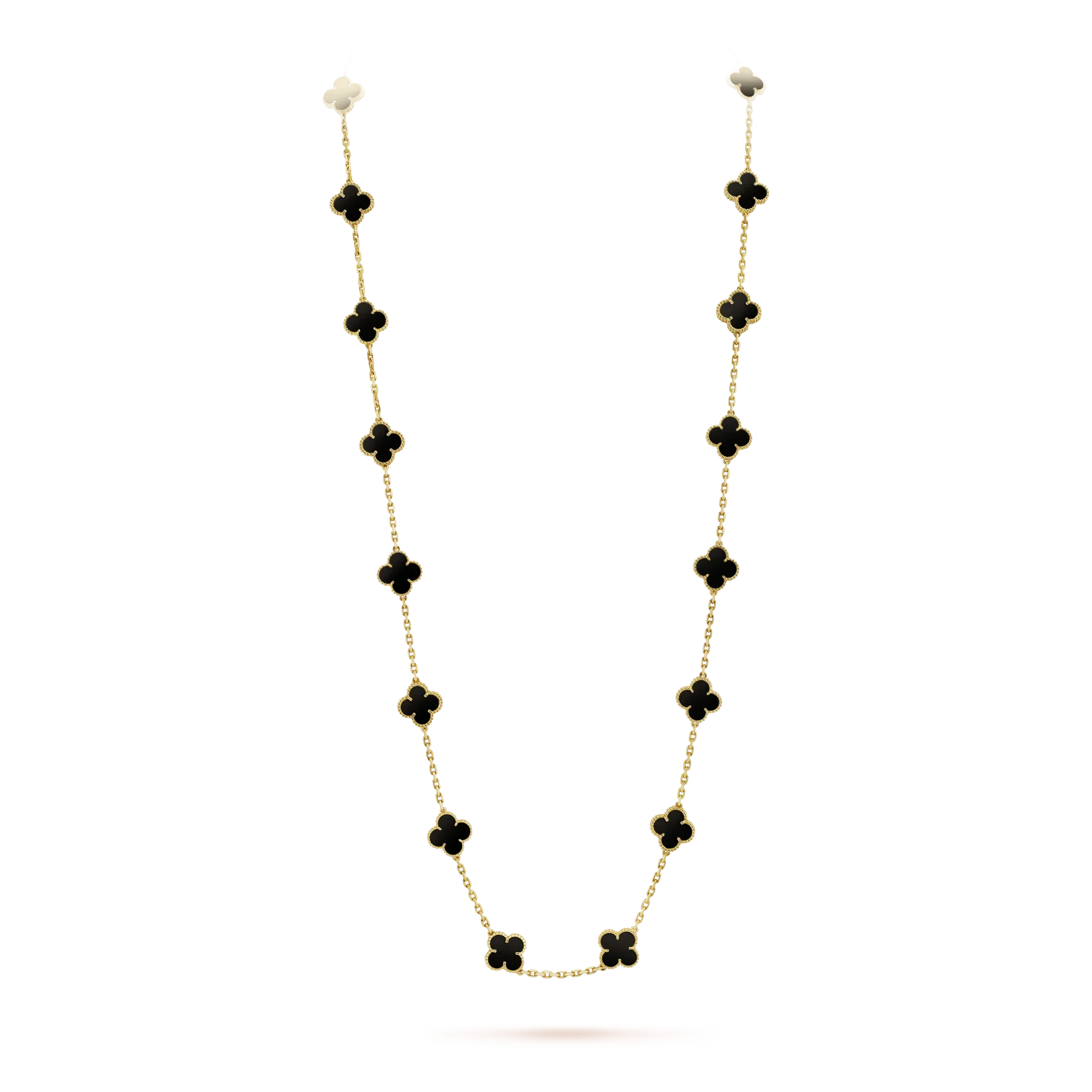 VCA CLOVER 20 MOTIFS ONYX NECKLACE
