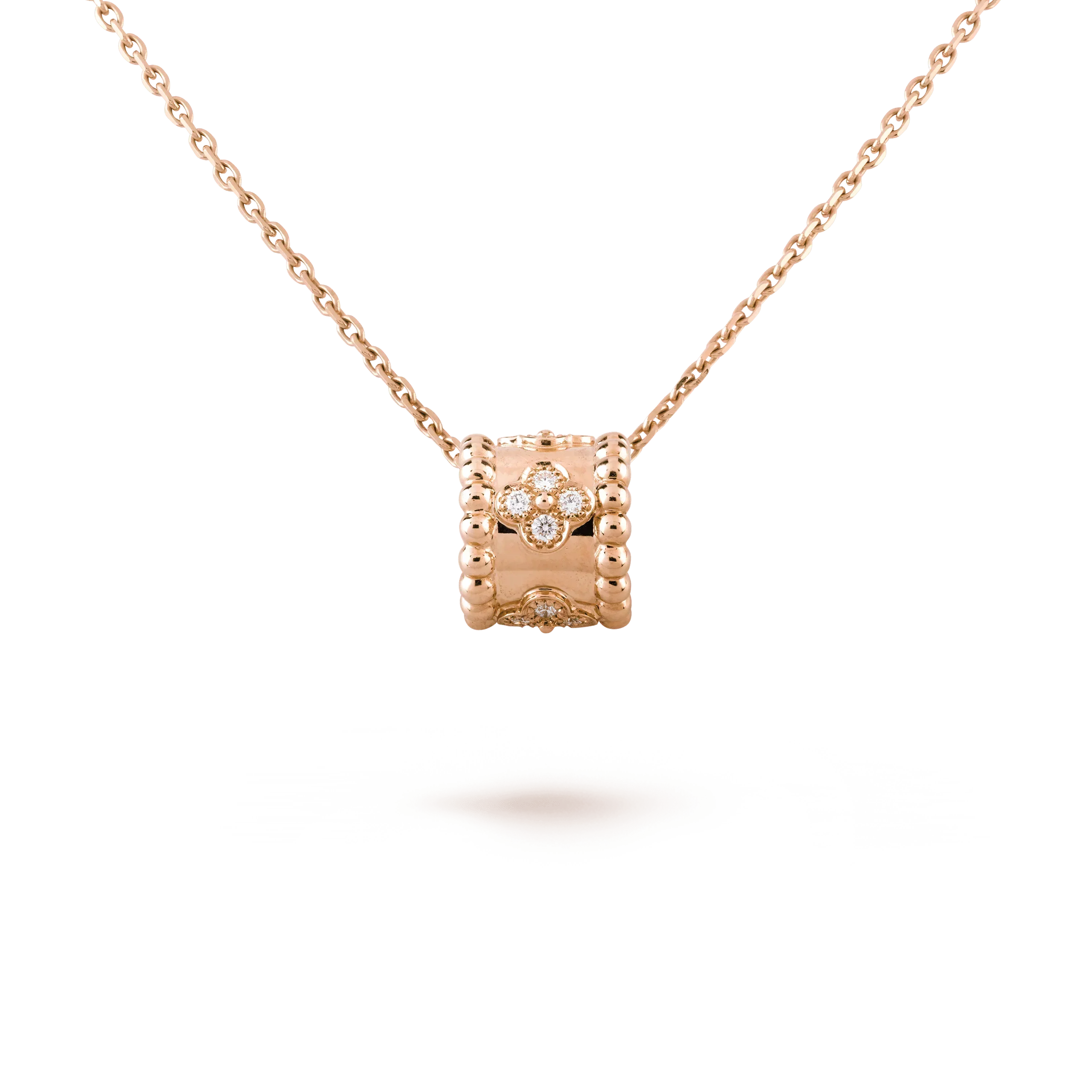 VCA PERLEE PEDANT NECKLACE GOLD / ROSE GOLD