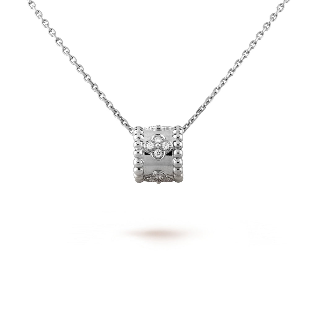 VCA PERLEE PEDANT SIVLER DIAMOND NECKLACE