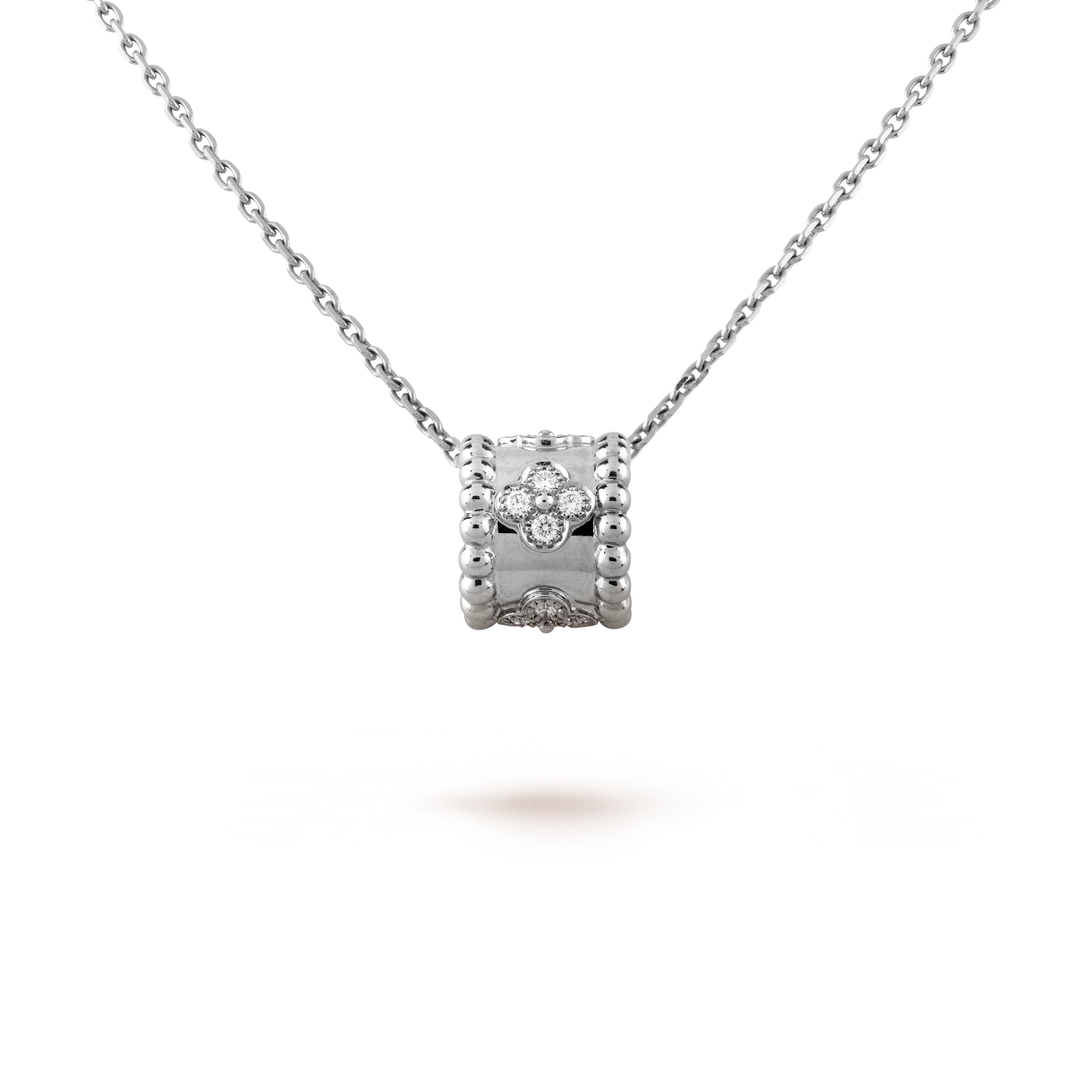 VCA PERLEE PEDANT SIVLER DIAMOND NECKLACE