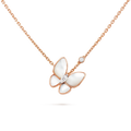 VCA BUTTERFLY MOP DIAMOND NECKLACE