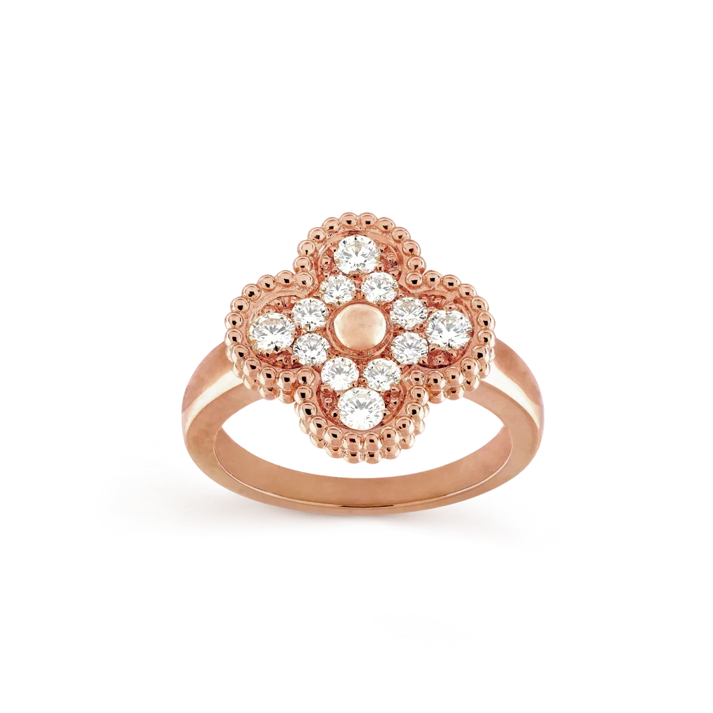 VCA CLOVER DIAMOND RING