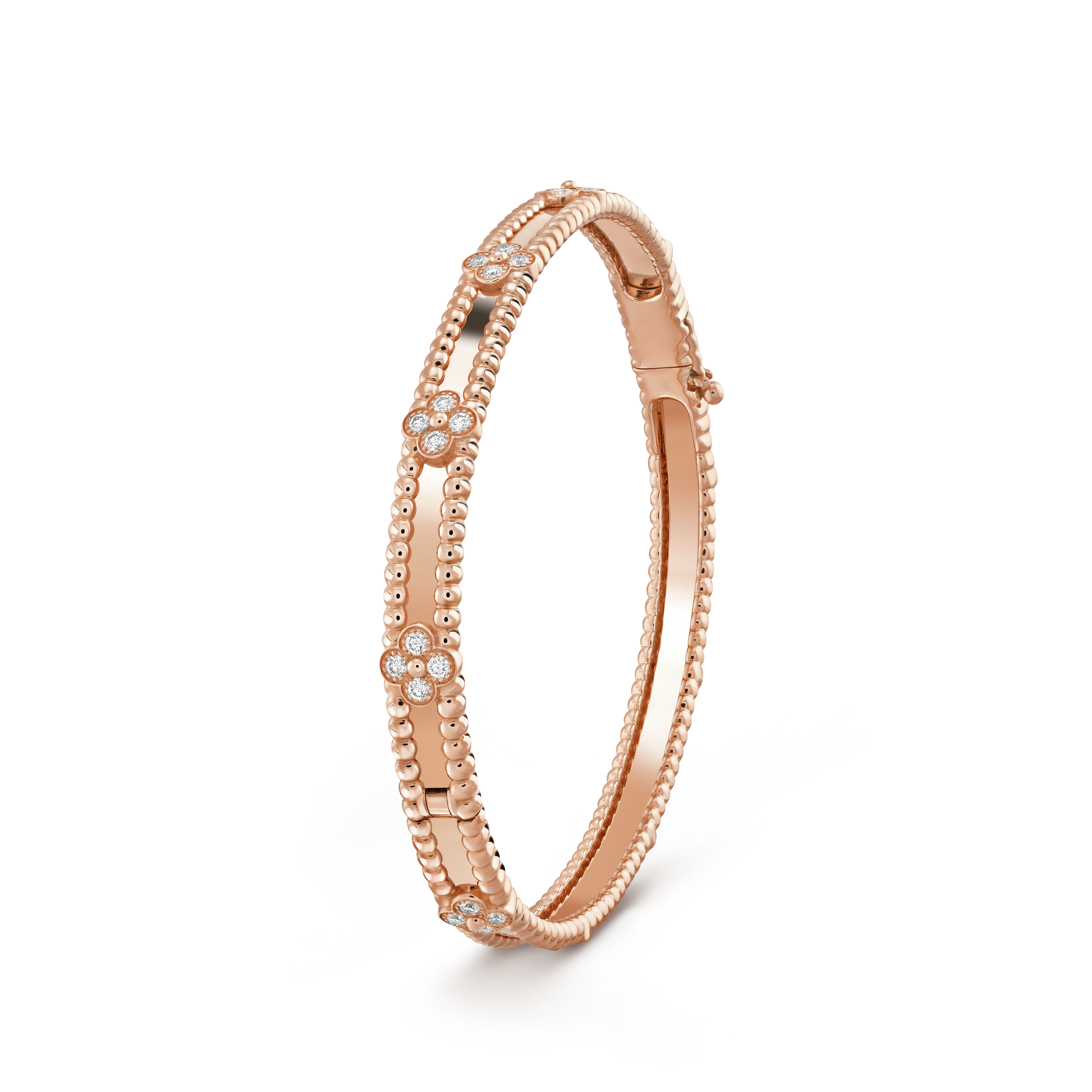 VCA CLOVER BRACELET 4MM DIAMONDS