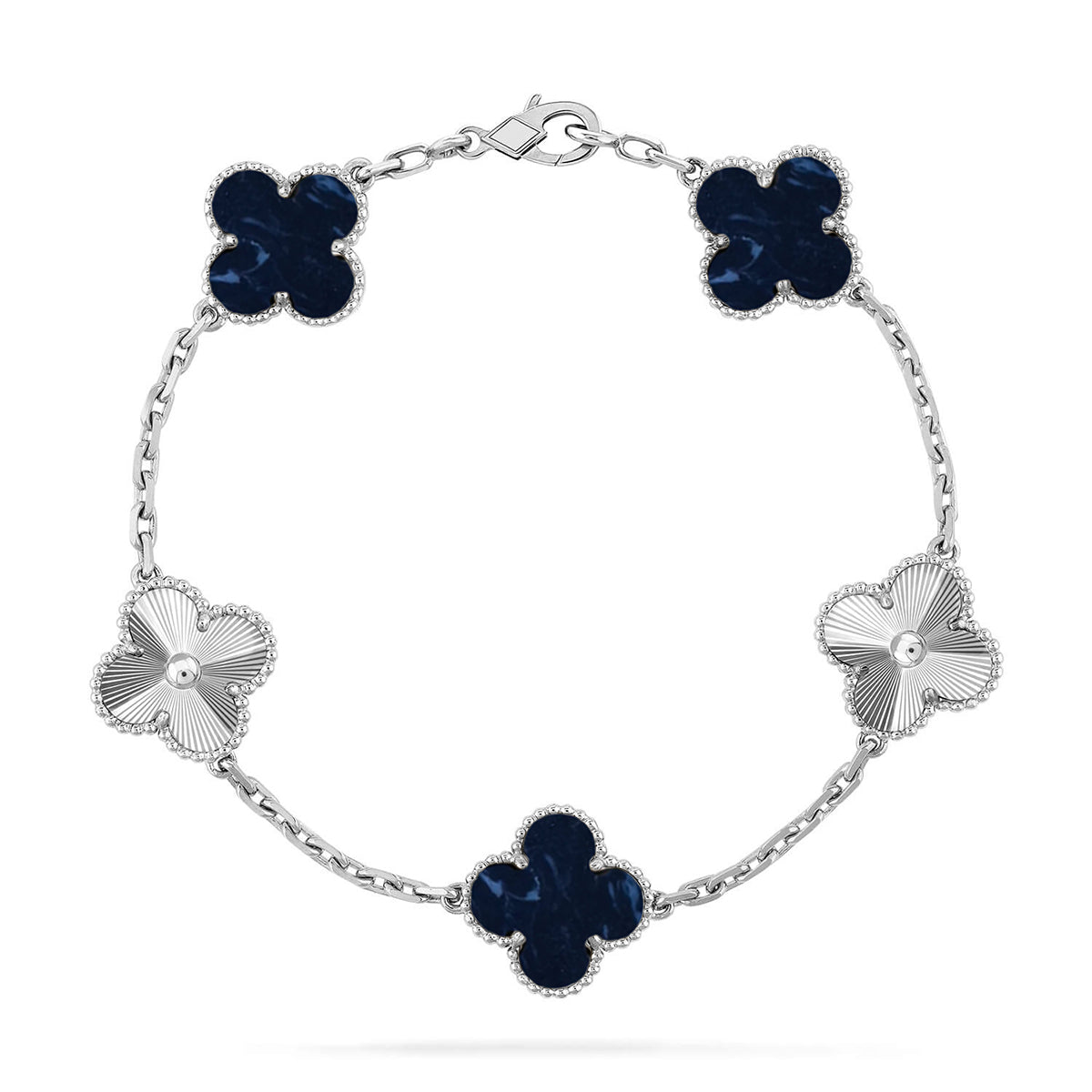 VCA CLOVER 5 MOTIF PIETERSITE BRACELET COLLECTION