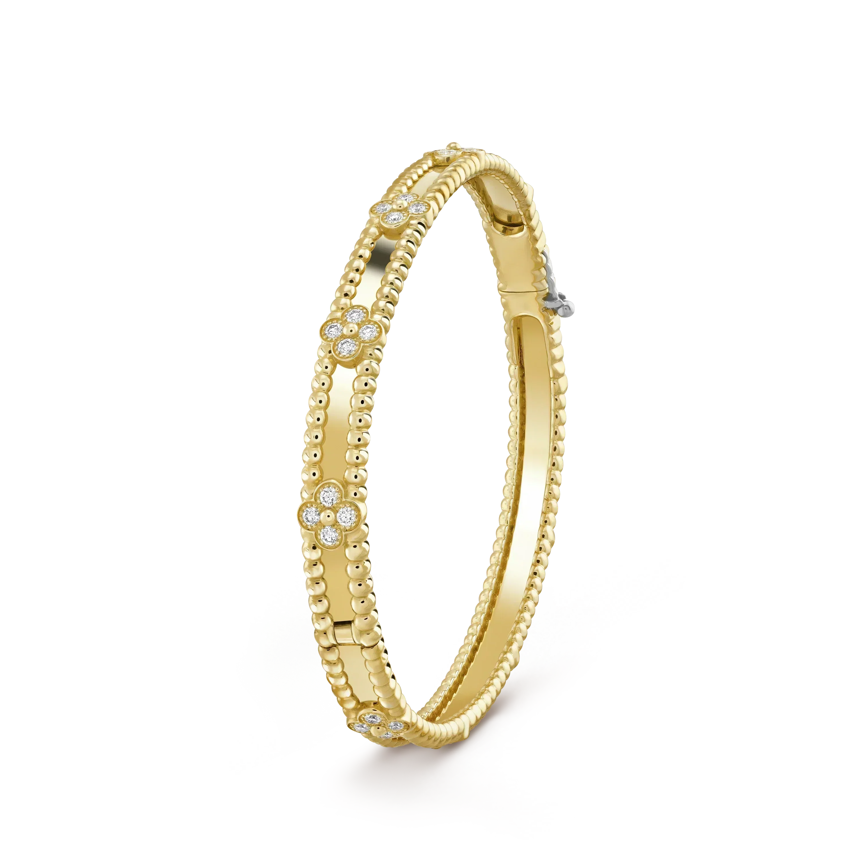 VCA CLOVER BRACELET 4MM DIAMONDS
