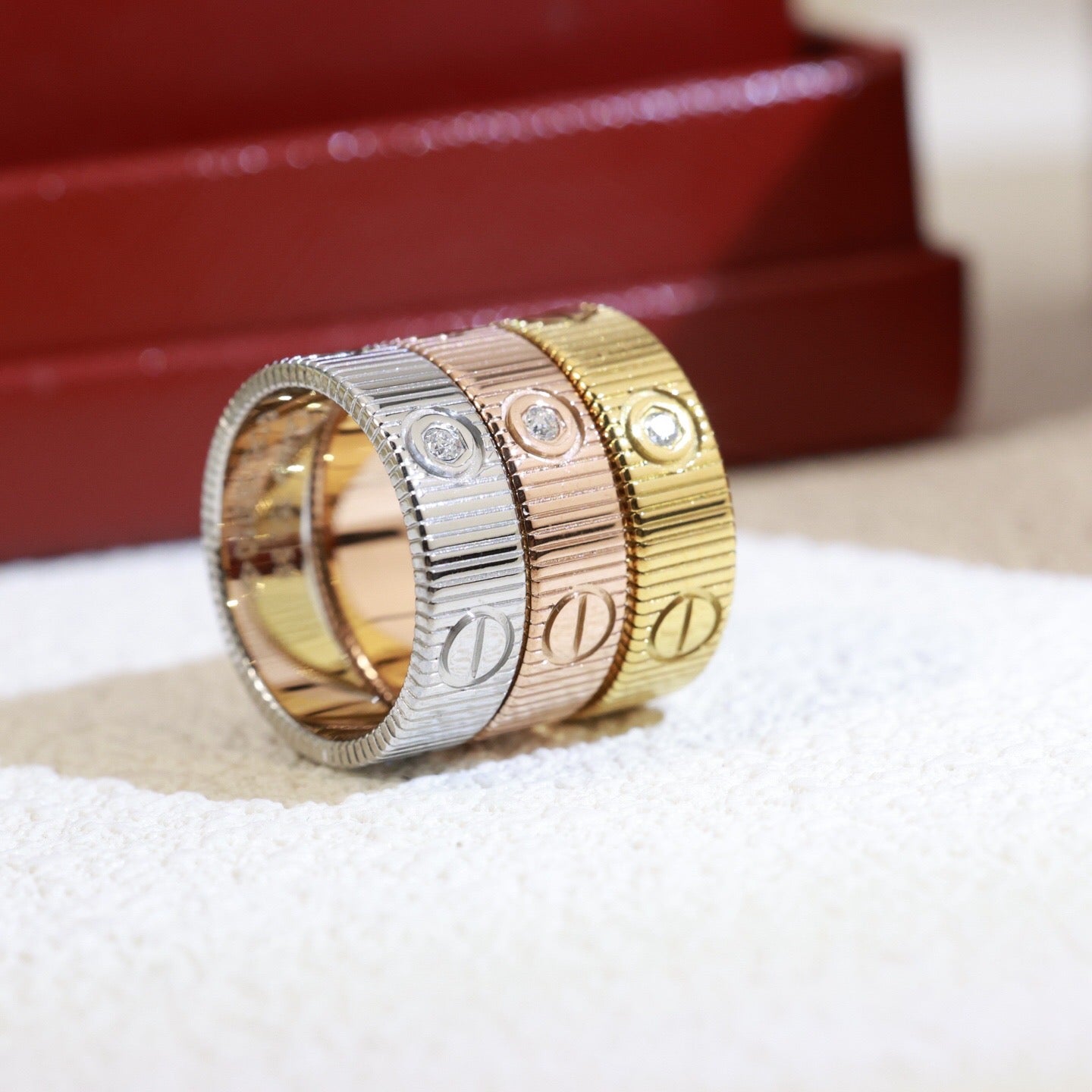 CARTIER LOVE UNLIMITED 3 DIAMONDS RING