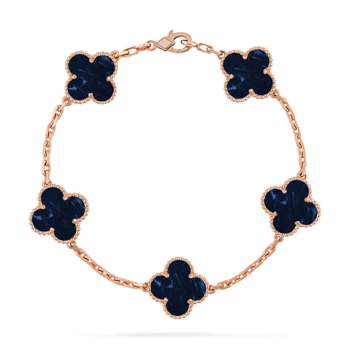 VCA CLOVER 5 MOTIF PIETERSITE BRACELET COLLECTION