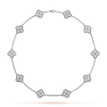 VCA CLOVER 10 MOTIFS DIAMOND NECKLACE