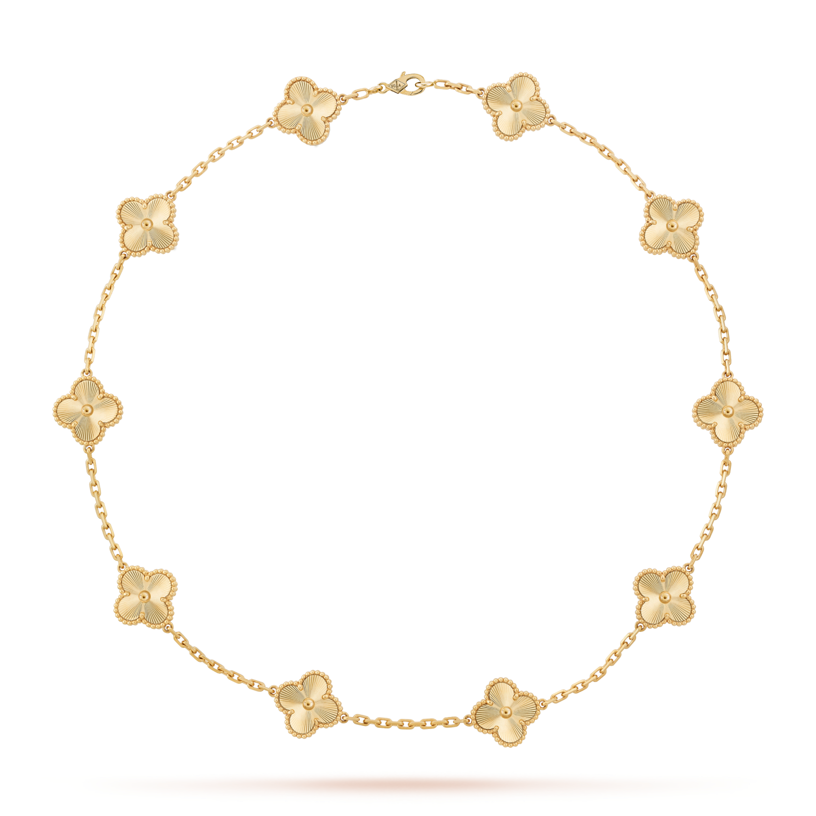 VCA CLOVER 10 MOTIFS LASER NECKLACE