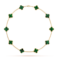 VCA CLOVER 10 MOTIFS MALACHITE NECKLACE