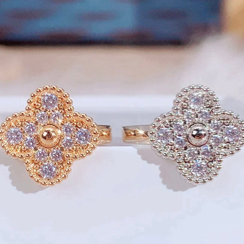 VCA CLOVER DIAMOND RING