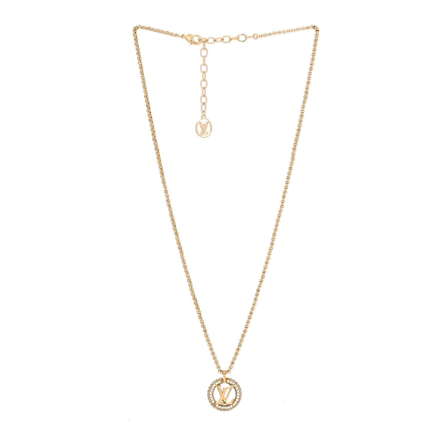 LOUIS VUITTON BY NIGHT DIAMOND PAVED NECKLACE