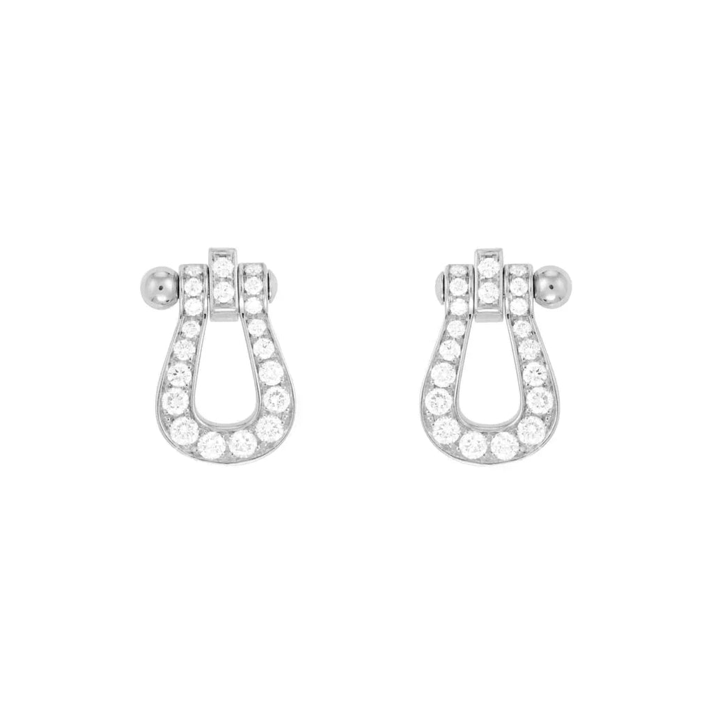 FRED FORCE 10 FULL DIAMOND STUD EARRINGS MINI MODEL