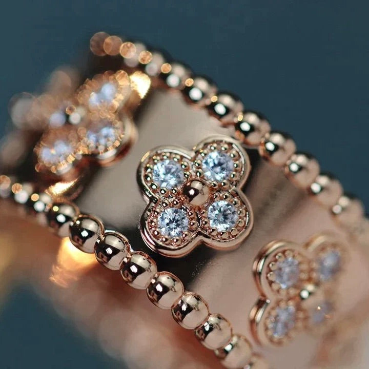 VCA CLOVER KALEIDOSCOPE RING 10MM