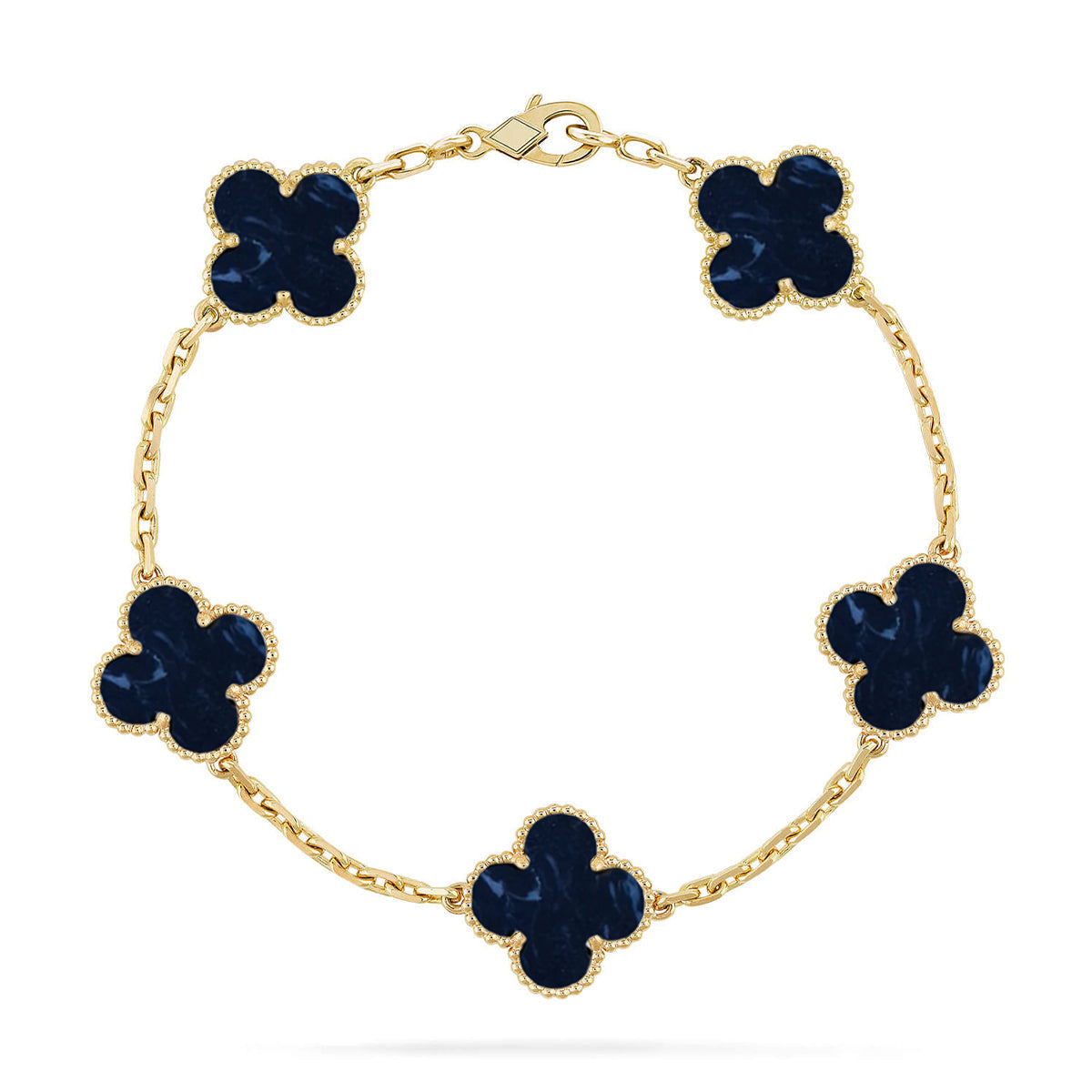 VCA CLOVER 5 MOTIF PIETERSITE BRACELET COLLECTION