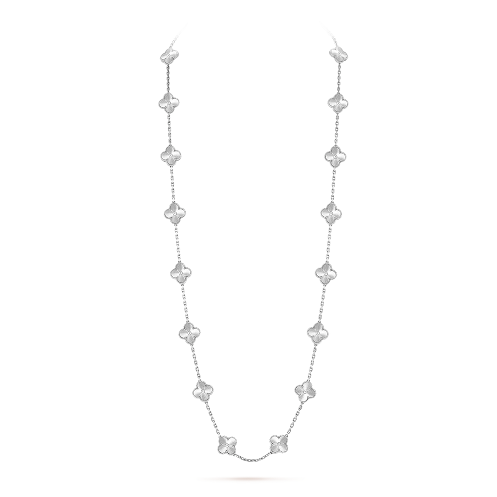 VCA CLOVER 20 MOTIFS LASER SILVER