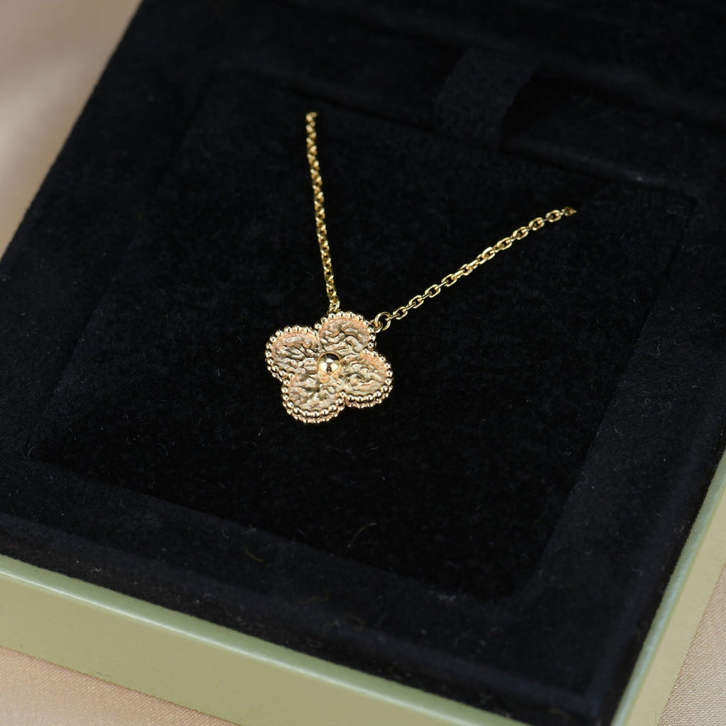 VCA CLOVER 15MM BRONZING NECKLACE