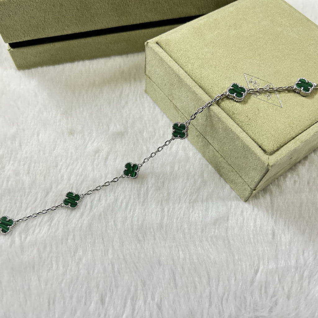 VCA CLOVER 6 MOTIF MALACHITE BRACELET