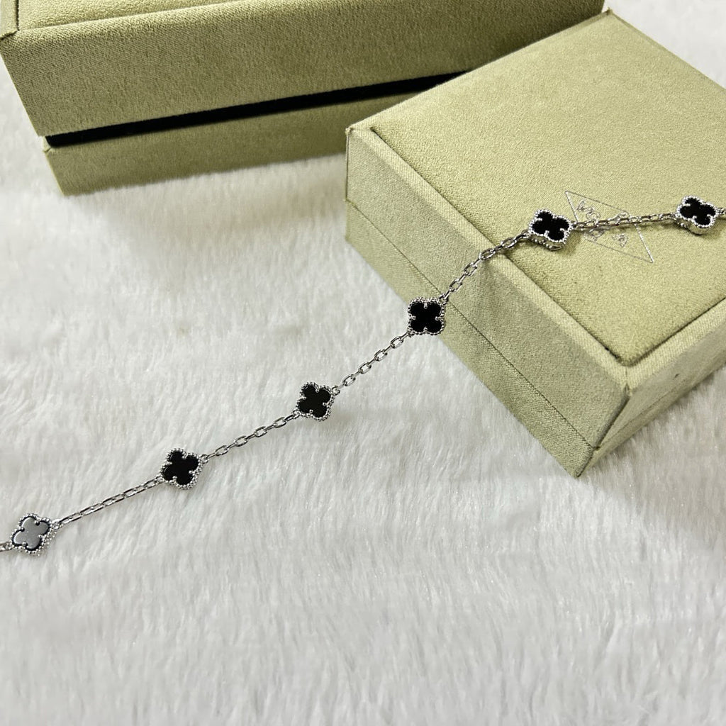 VCA CLOVER 6 MOTIF ONYXS BRACELET