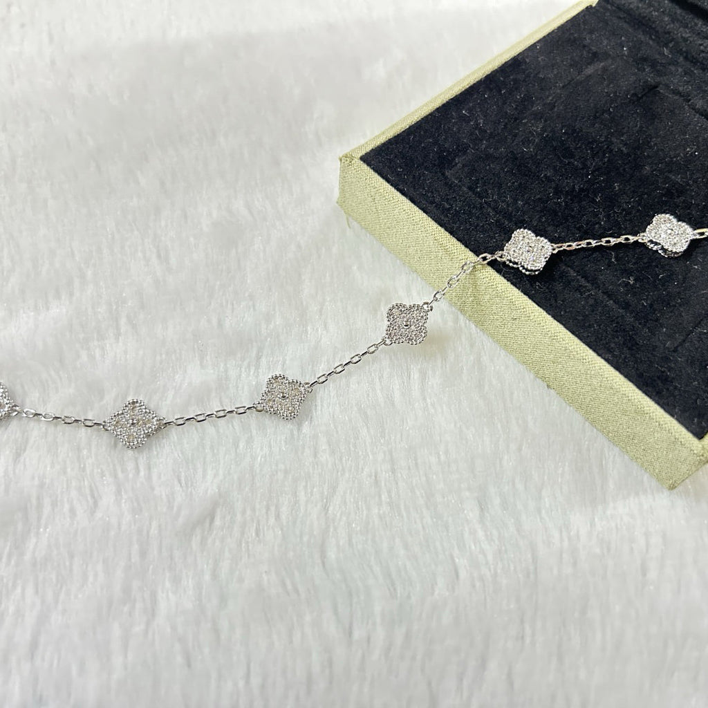 VCA CLOVER 6 MOTIF DIAMOND BRACELET
